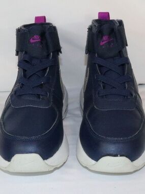 Nike Air Max Goaterra 2.0 GS Kids Sneakers Navy Pink High Top Size 3Y